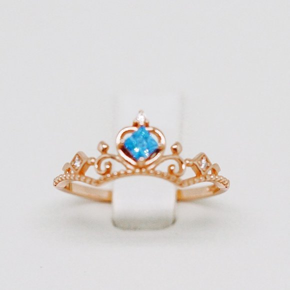 Gold Vermeil Tiara Ring for her 925 Sterling Silver Open Ring Crown Ring - Picture 3 of 11
